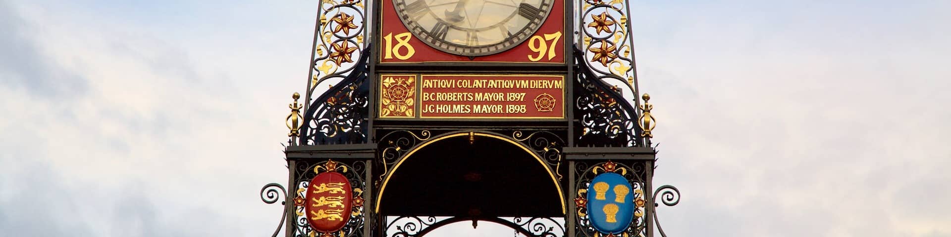 Eastgate Clock showing a monument and heritage elements