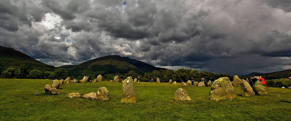 What a place to visit great on an overcast day, but also great on a clear day. Castlerigg Stone Circle can be found just outside the the town of Keswick Cumbria also known as The Lake District.