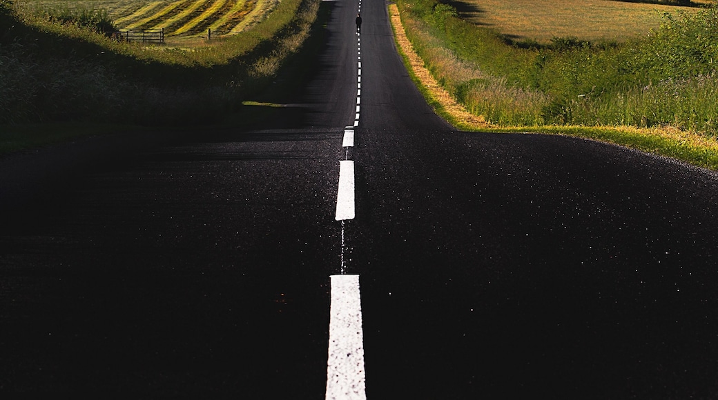 Early morning stroll towards the mountains #OnTheRoad #road #roadtrip #england #uk #roads #canon #britain