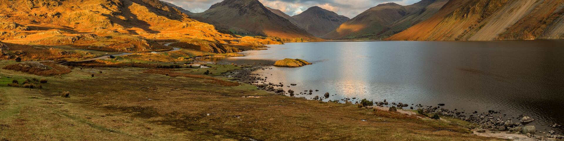 Moody evening light at Wastwater in the English Lake District.