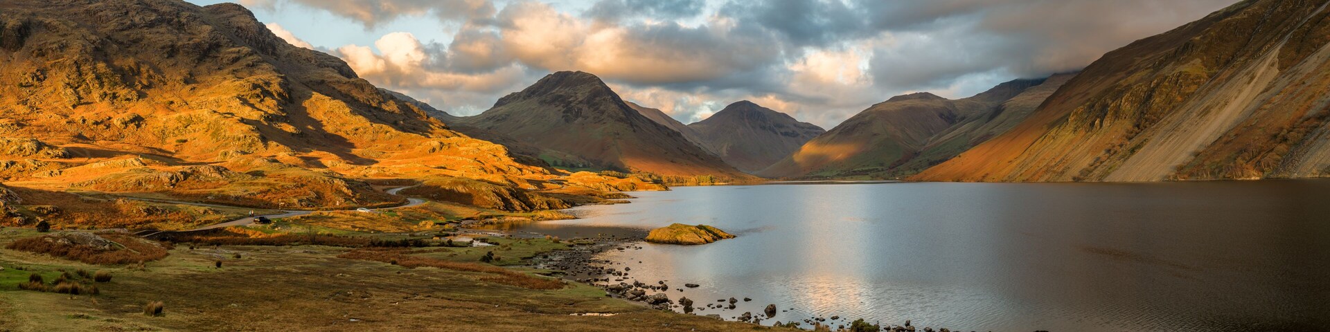 Moody evening light at Wastwater in the English Lake District.
