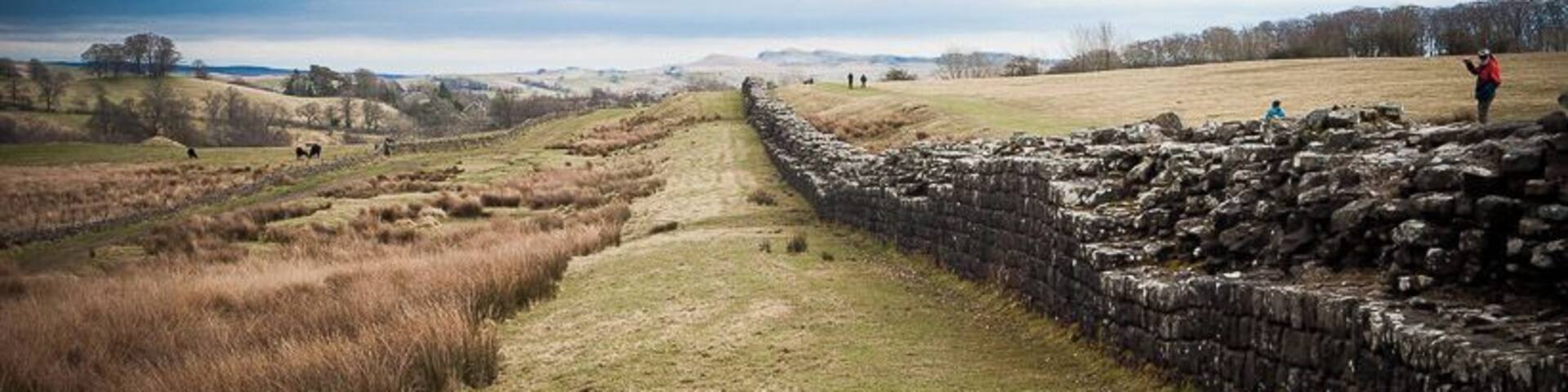 About the fort:
Barracks normally occupied the remainder of the fort; at Hardknott, however, no traces of these remain, although the front of the fort possibly contained barracks of stone and timber. At the rear, building would have been extremely difficult owing to the uneven ground, and the soldiers may have been housed in leather tents, remnants of which have been recovered in excavations. The parade-ground, where the garrison exercised and practised drill manoeuvres, lies on a plateau about 218 yards (200 metres) to the east.