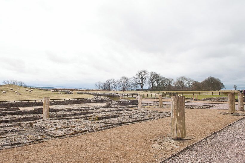 About the fort: 

The fort at Hardknott was established early in the second century AD: a fragmentary inscription, dating from the reign of the Emperor Hadrian (117–38), from the south gate records the garrison as the Fourth Cohort of Dalmatians, from the Balkans. The fort was demilitarised in the late 130s, when the Romans reoccupied southern Scotland, but was regarrisoned under Marcus Aurelius in the 160s; it was finally abandoned very early in the third century. Objects found around the fort suggest that thereafter its ruins offered temporary shelter to passing patrols and travellers.