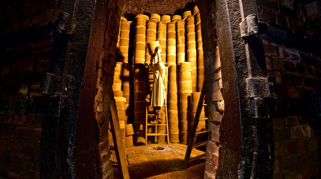 Gladstone Pottery Museum showing interior views