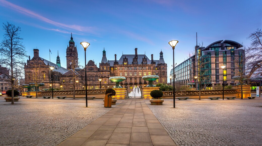 Sheffield Town hall Panoramic view