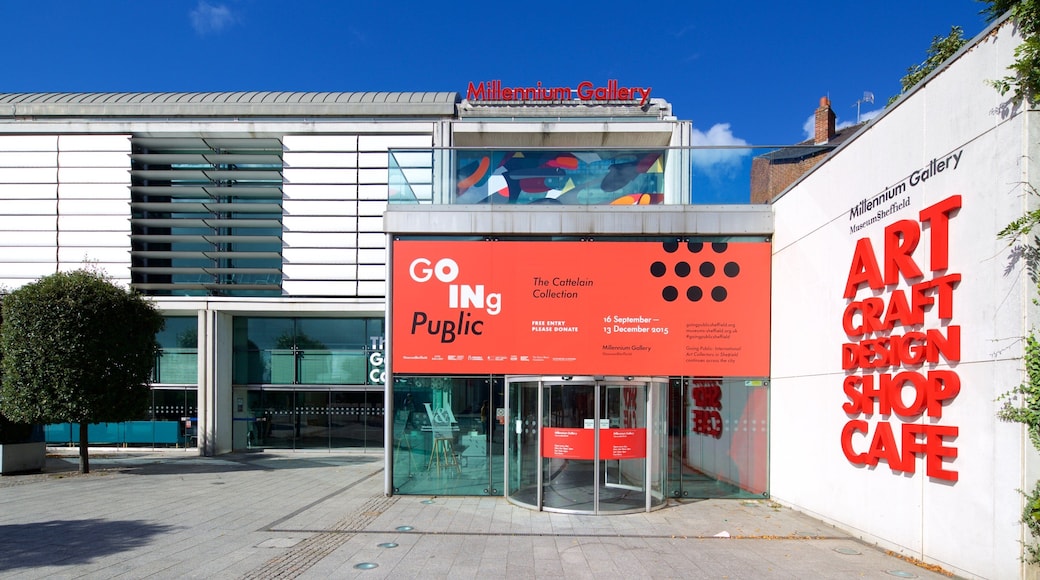 Millennium Gallery showing signage