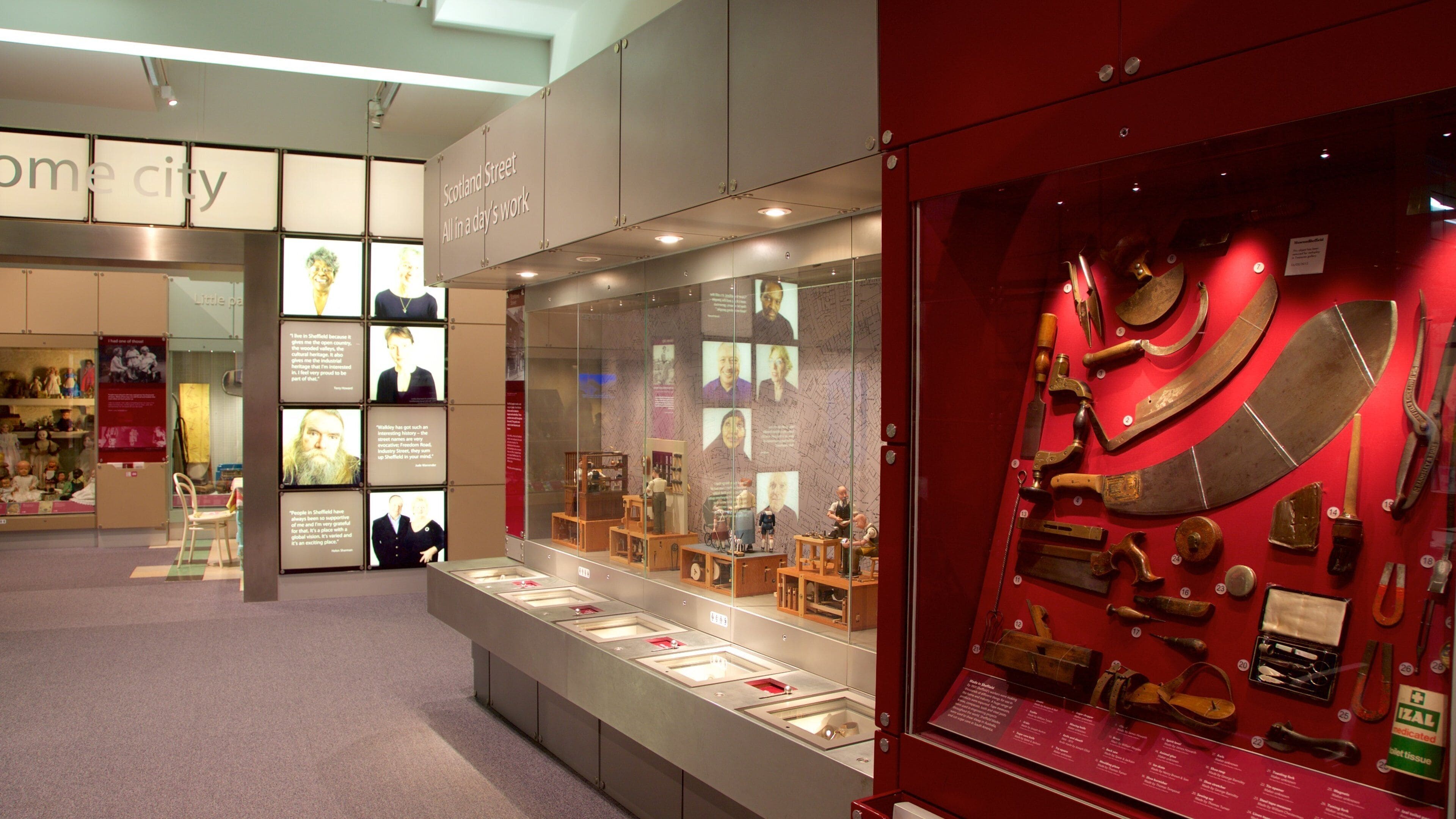 Weston Park Museum featuring interior views