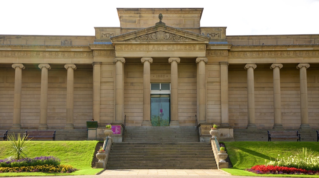 Weston Park Museum featuring heritage architecture