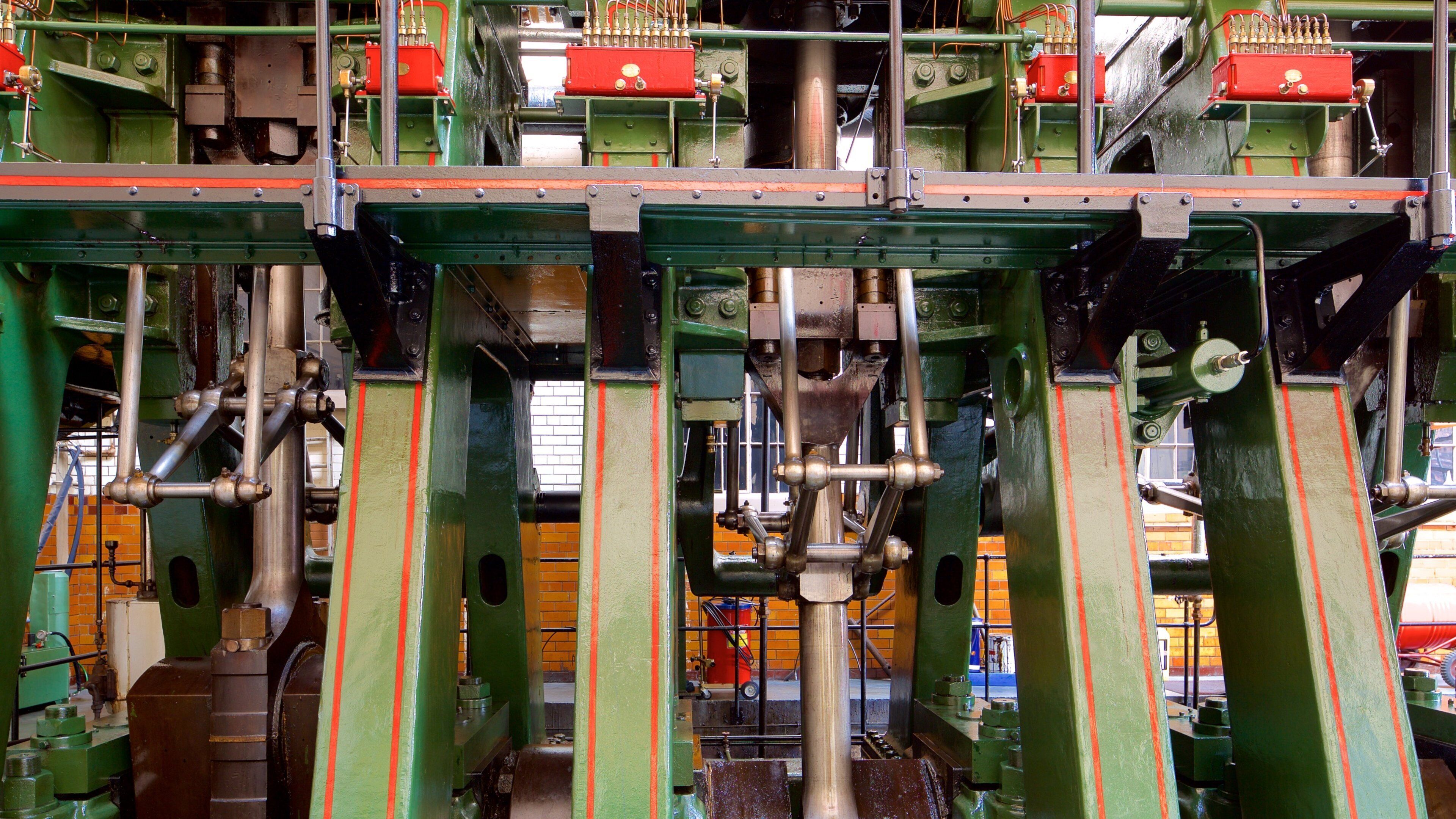 Keltham Island Museum inclusief industriële elementen en interieur