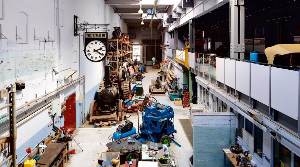 Kelham Island Museum showing interior views and industrial elements