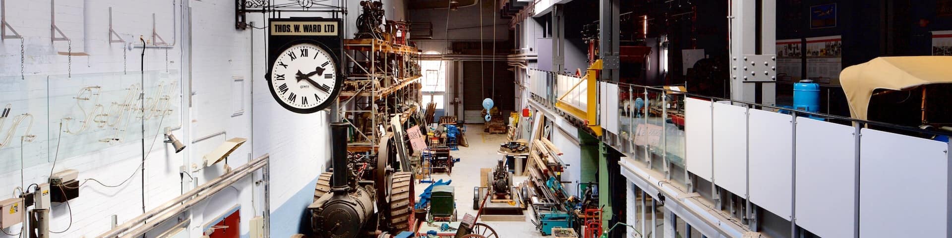Kelham Island Museum showing interior views and industrial elements