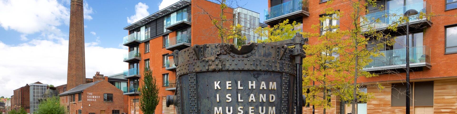 Kelham Island Museum das einen Beschilderung