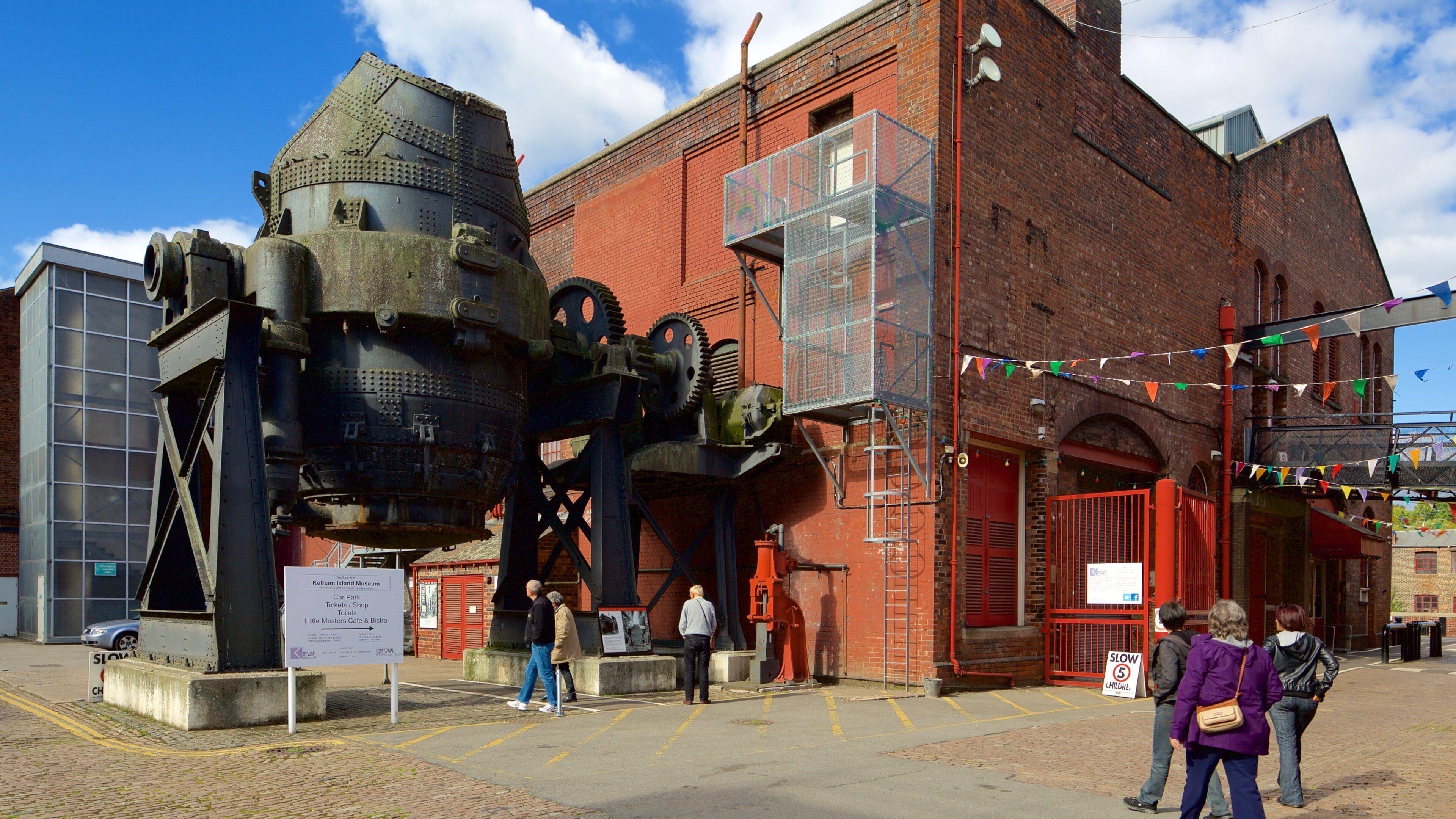 Kelham Island Museum as well as a small group of people