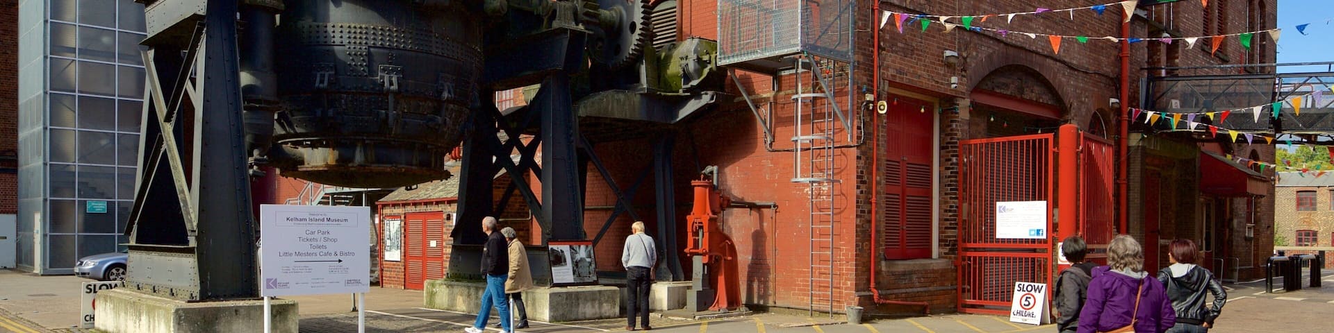 Kelham Island Museum as well as a small group of people