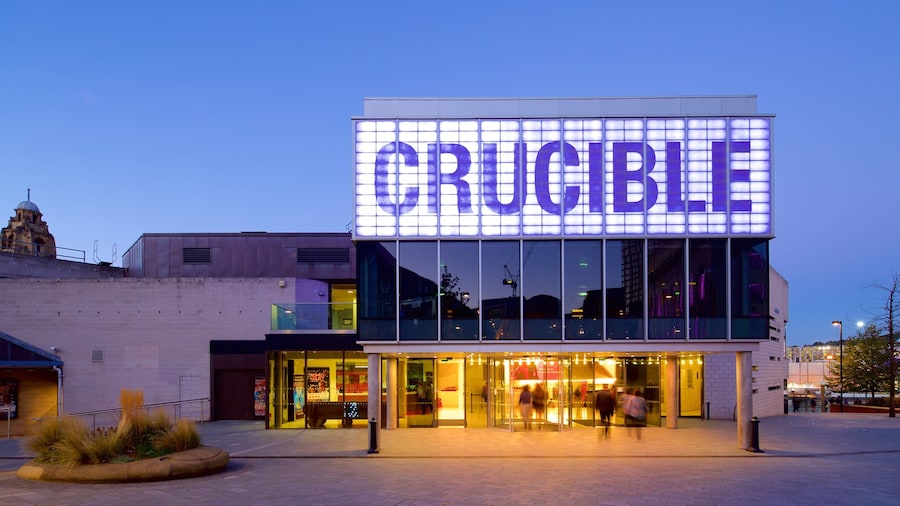 Crucible Theatre toont theaters, bewegwijzering en nachtleven