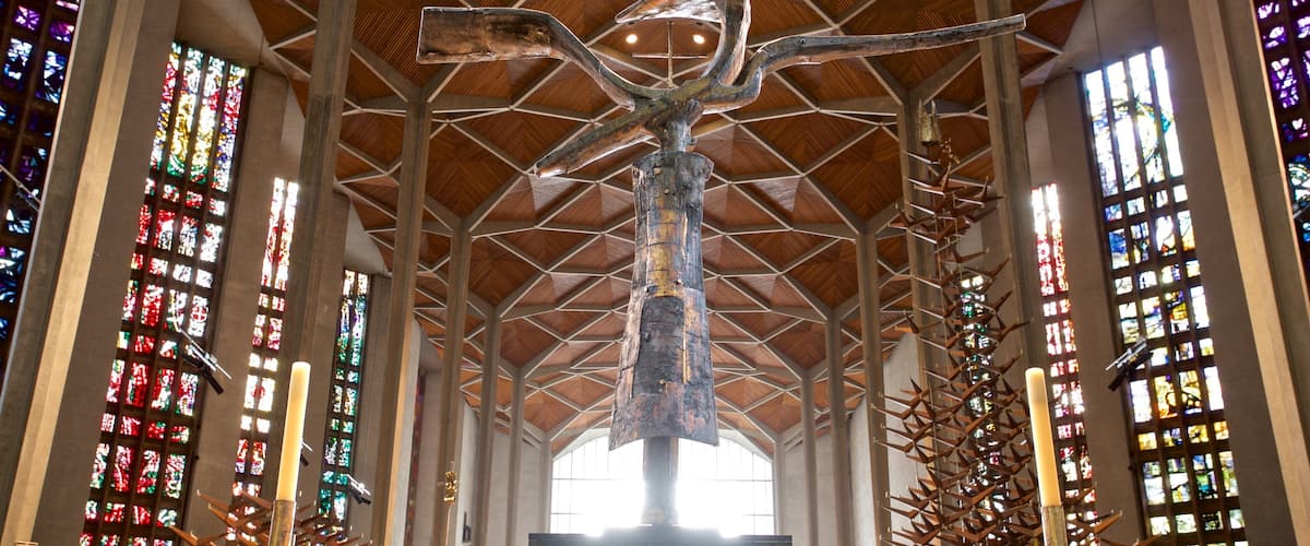 Coventry mostrando vistas internas e arte