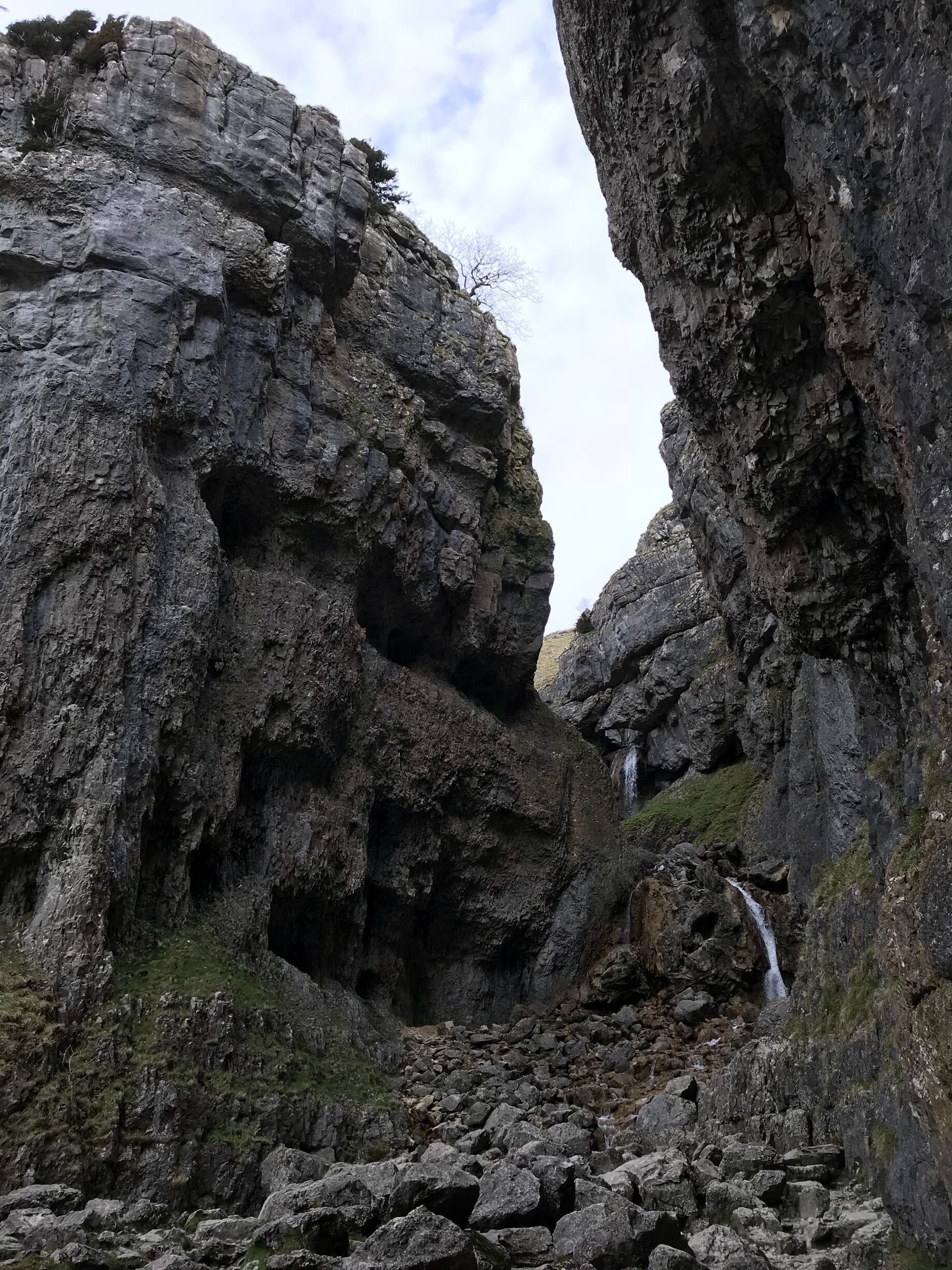 The foreboding landscape of Gordale Scar