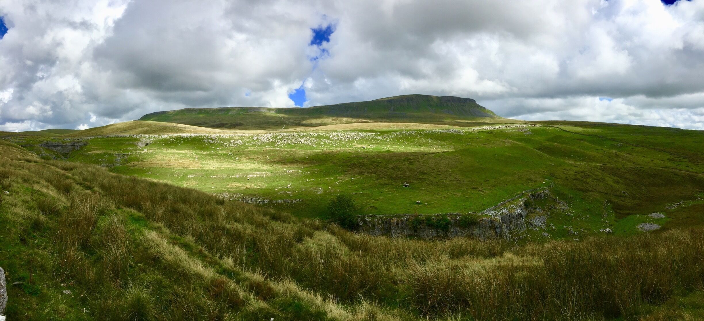 Classic Dales scenery on a blustery summer afternoon. 