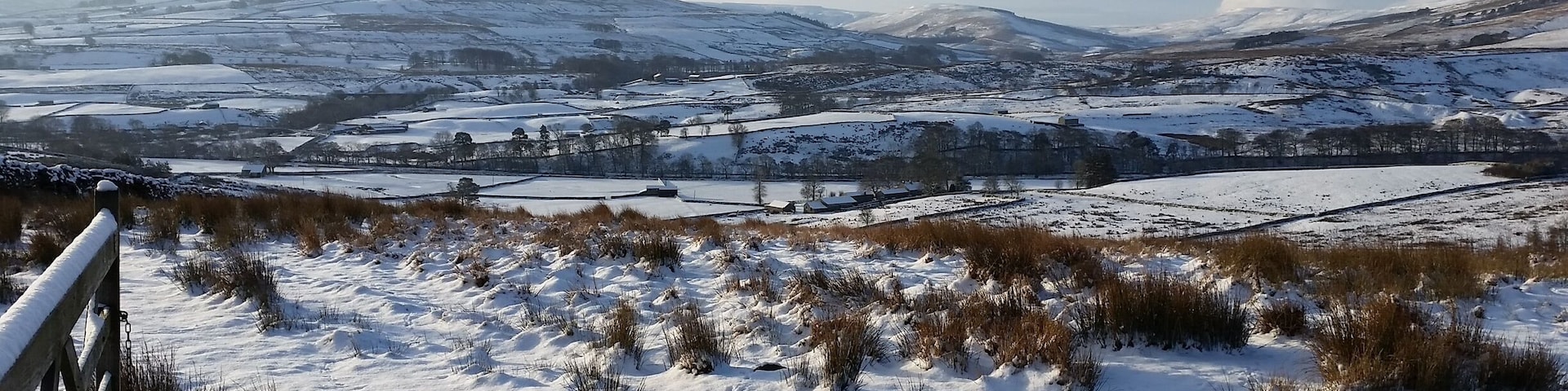 Looking south from above Hardraw. A cold January day.