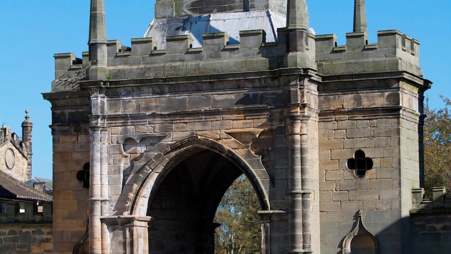 Bishop Auckland is a small Market town in County Durham. The Castle just off the mArket Place is the home to the Bishop of Durham, The Land of the Prince Bishops. The gardens hold a deer park