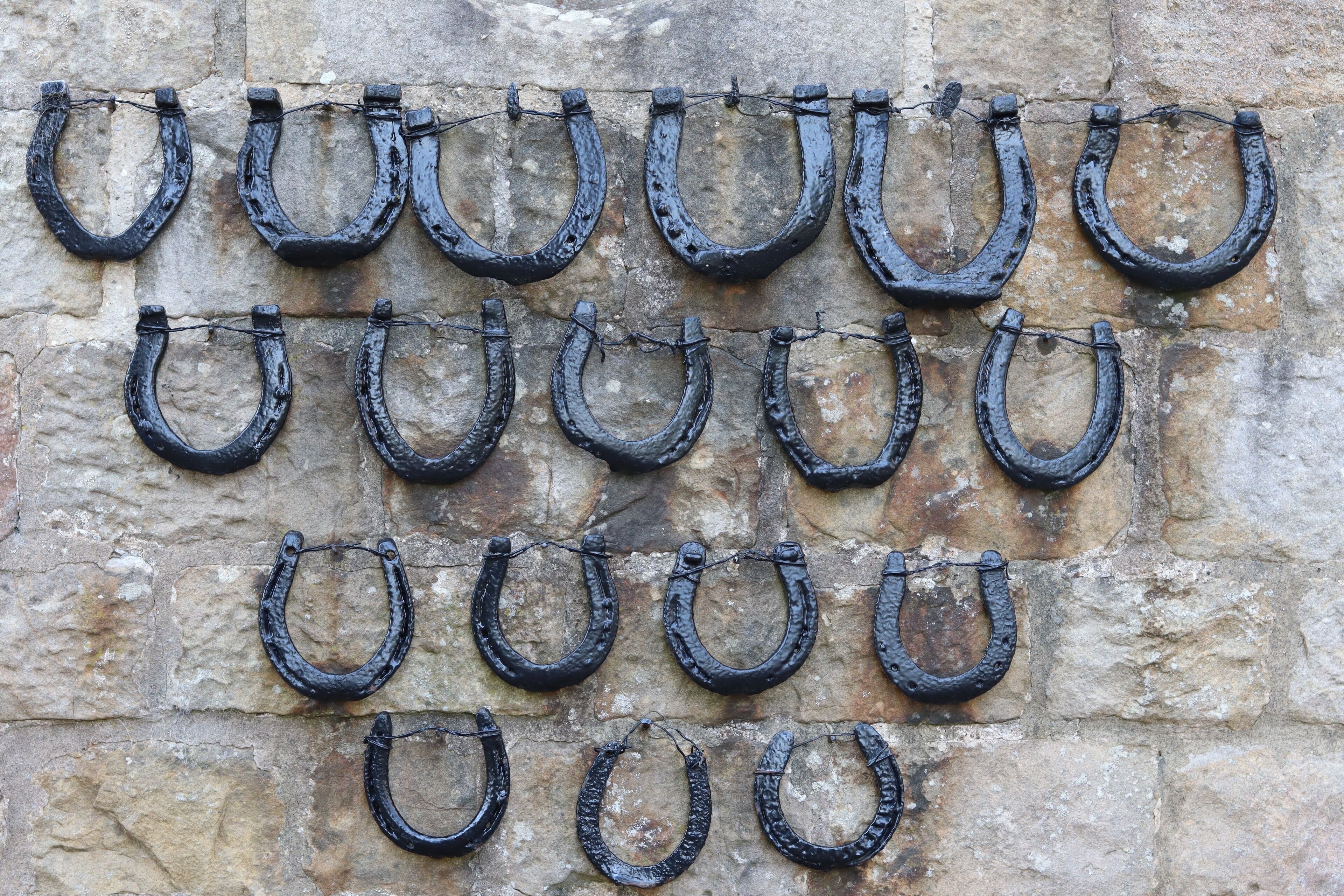 Lots of old horse shoes