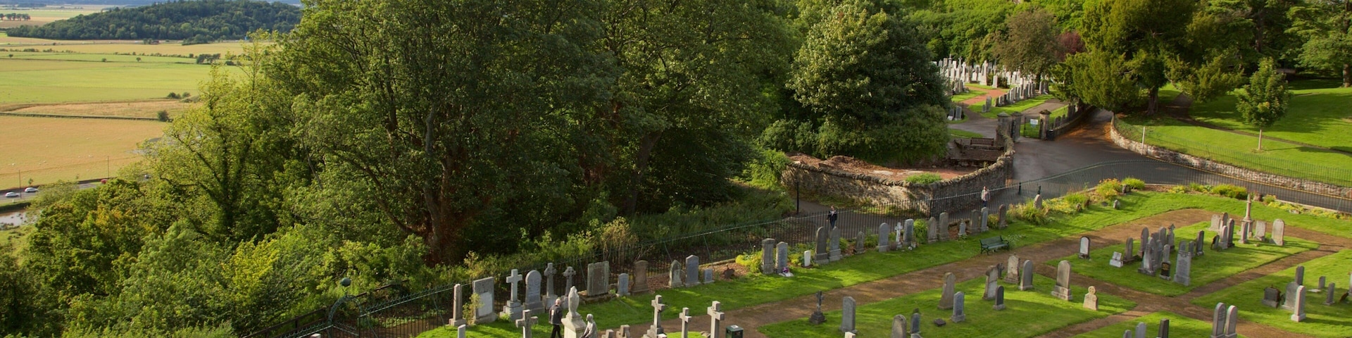 Stirling Castle showing a cemetery