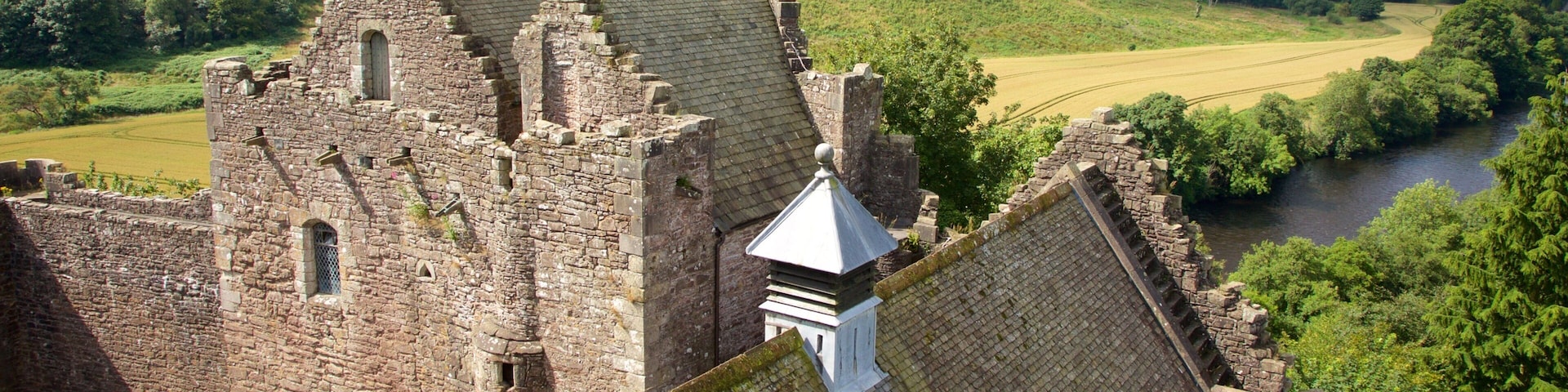 Doune Castle showing heritage elements