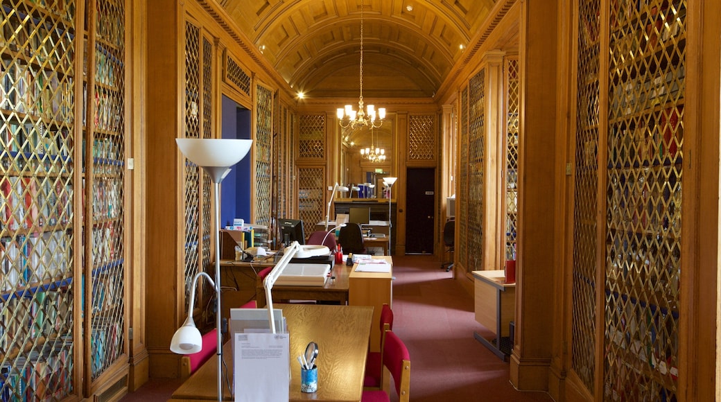 Callendar House which includes interior views and heritage elements