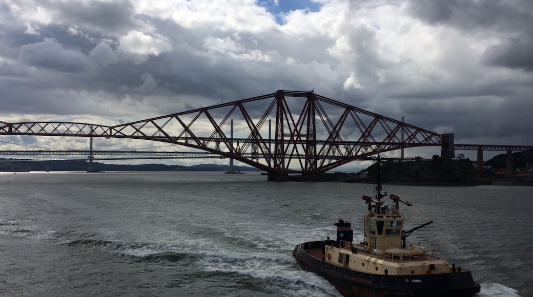 Forth bridges its great sailing under them