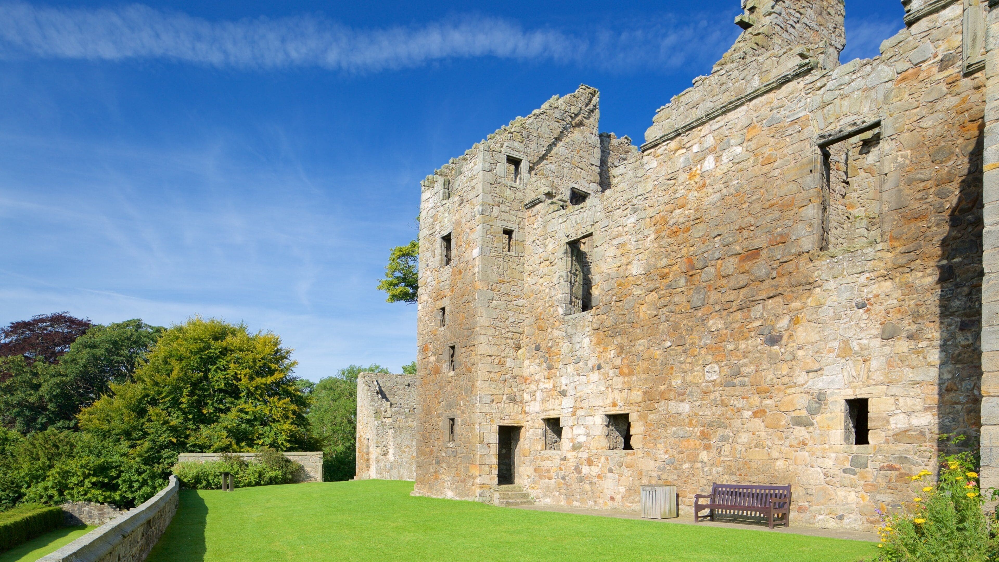 Aberdour Castle featuring château or palace and heritage elements