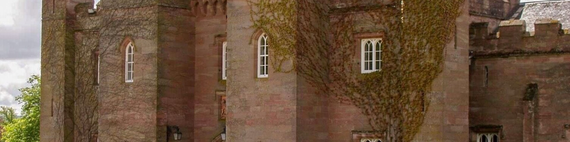 Scone Palace (dating from the 12th century, though rebuilt in the early 19th century), Perth, Perth & Kinross, Scotland (Aug 2005): Scone (pronounced ‘Scoon’) was the crowning place of the King of Scots from at least the 9th century.