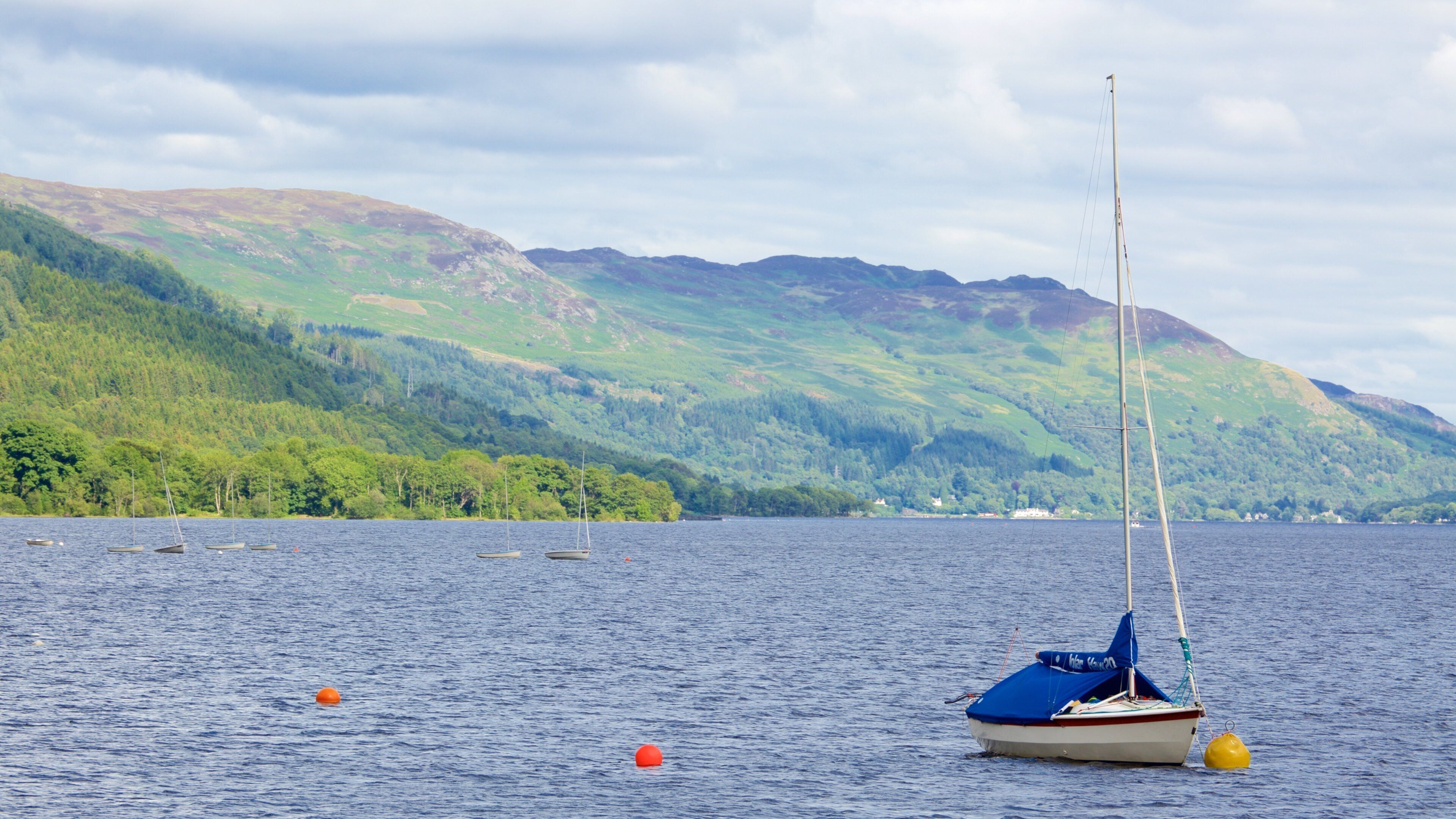 Loch Earn featuring boating, a lake or waterhole and sailing