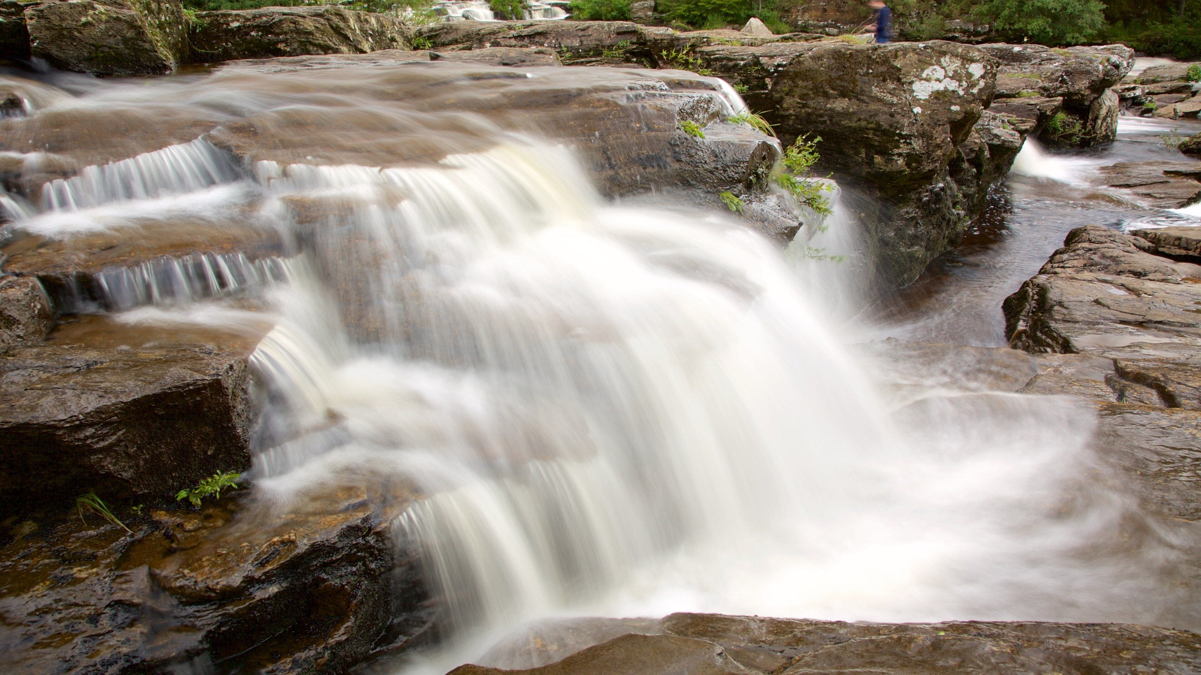 Falls of Dochart showing rapids and a cascade