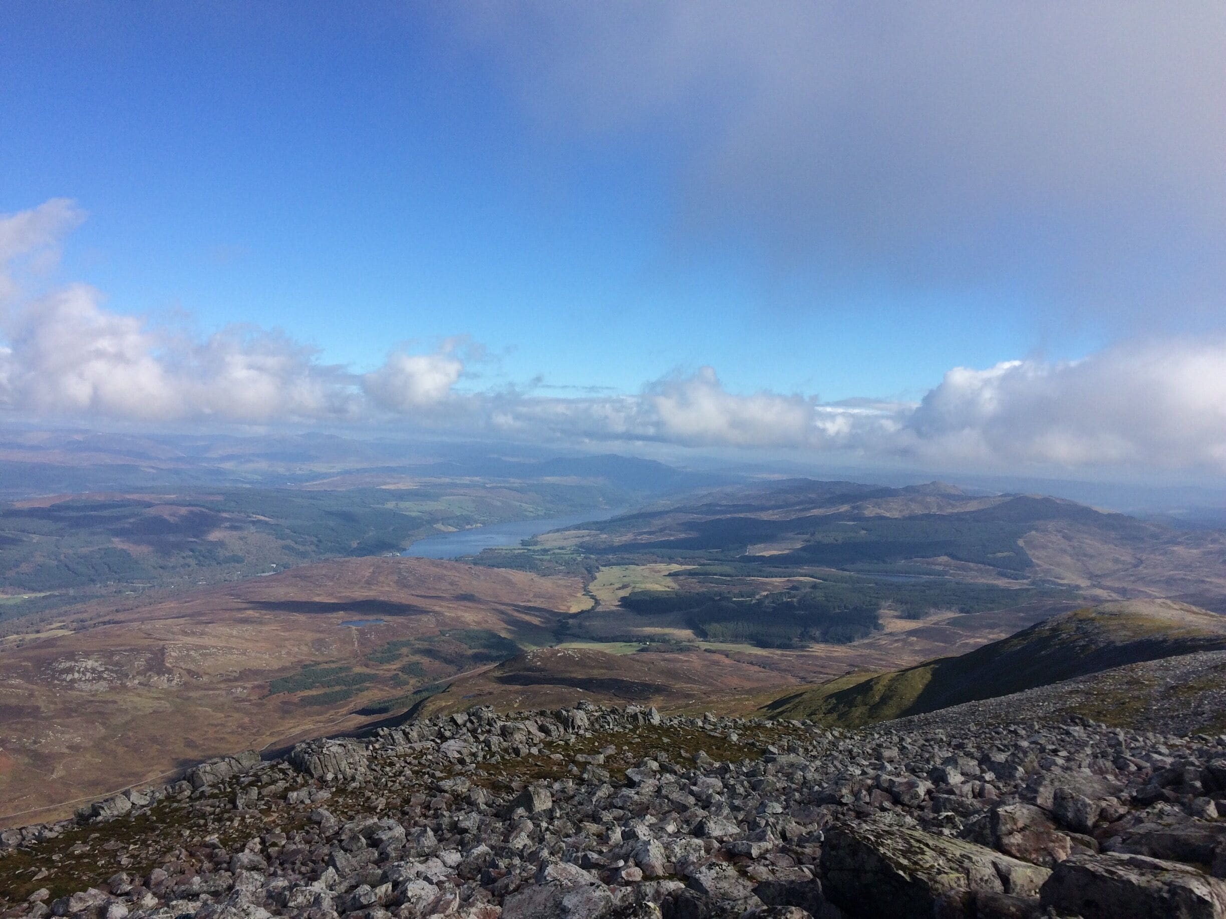 In the middle of the boulders ascending schiehallion !
