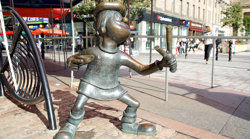 Minnie the Minx Statue som viser utendørs kunst