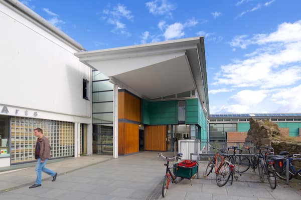 Dundee Contemporary Arts Centre featuring street scenes