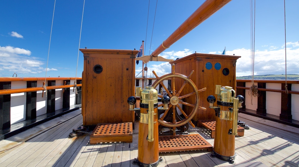 Discovery Point fasiliteter samt kulturarv og båter