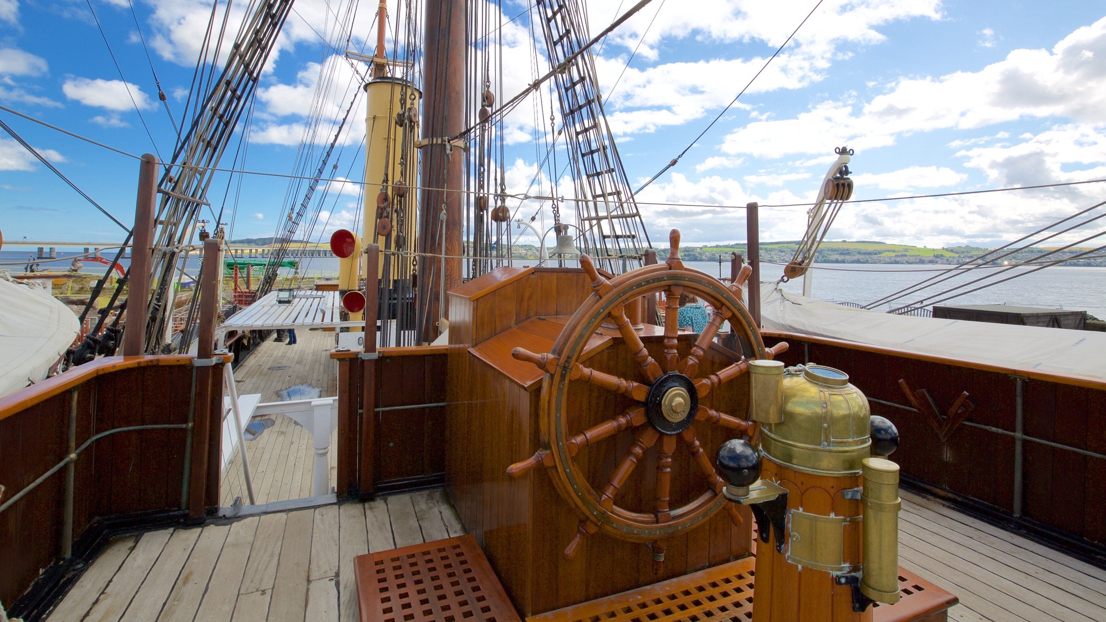 Discovery Point showing boating and heritage elements