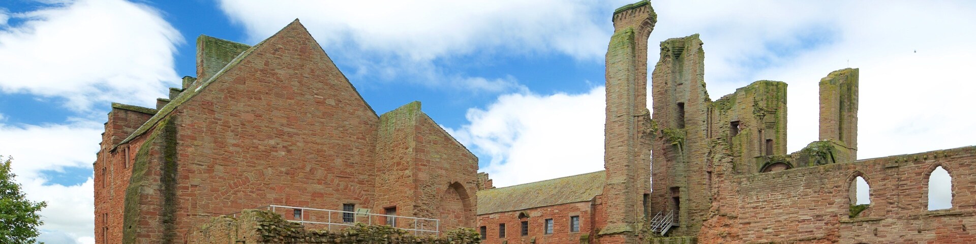 Arbroath Abbey which includes heritage elements