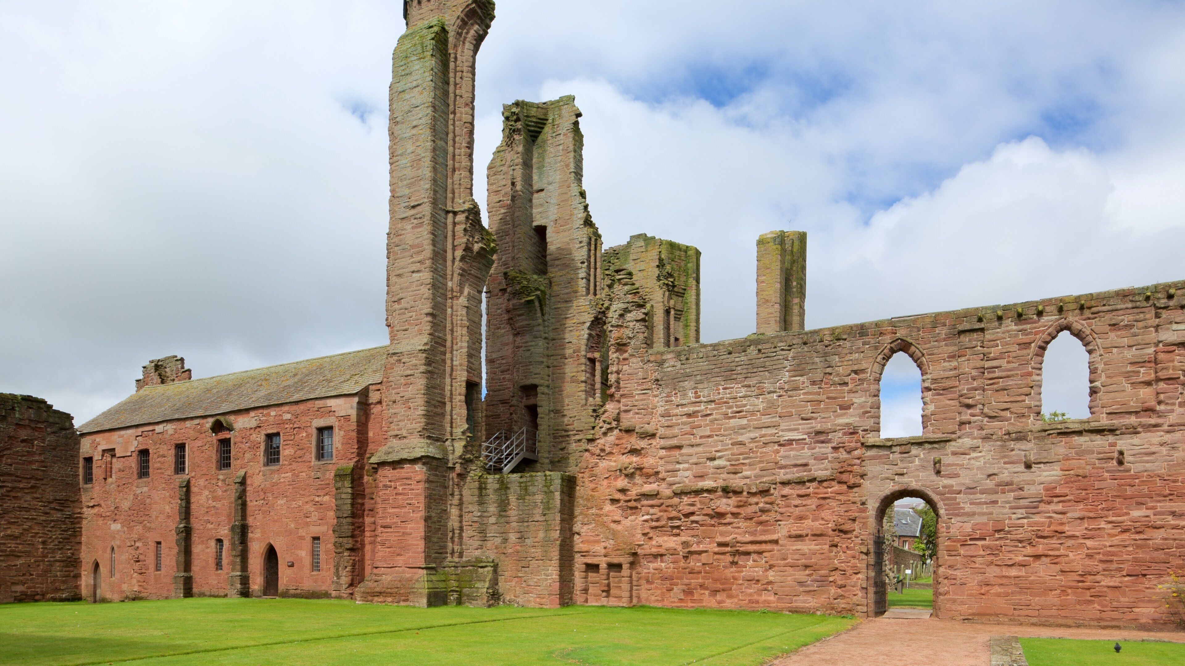 Arbroath Abbey showing heritage elements and heritage architecture