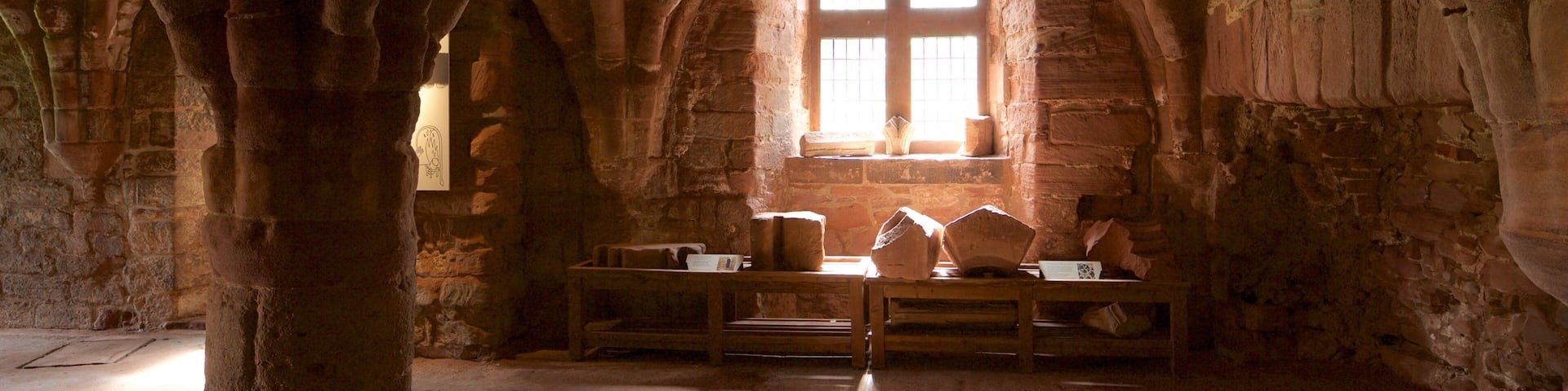 Arbroath Abbey featuring interior views, heritage elements and heritage architecture