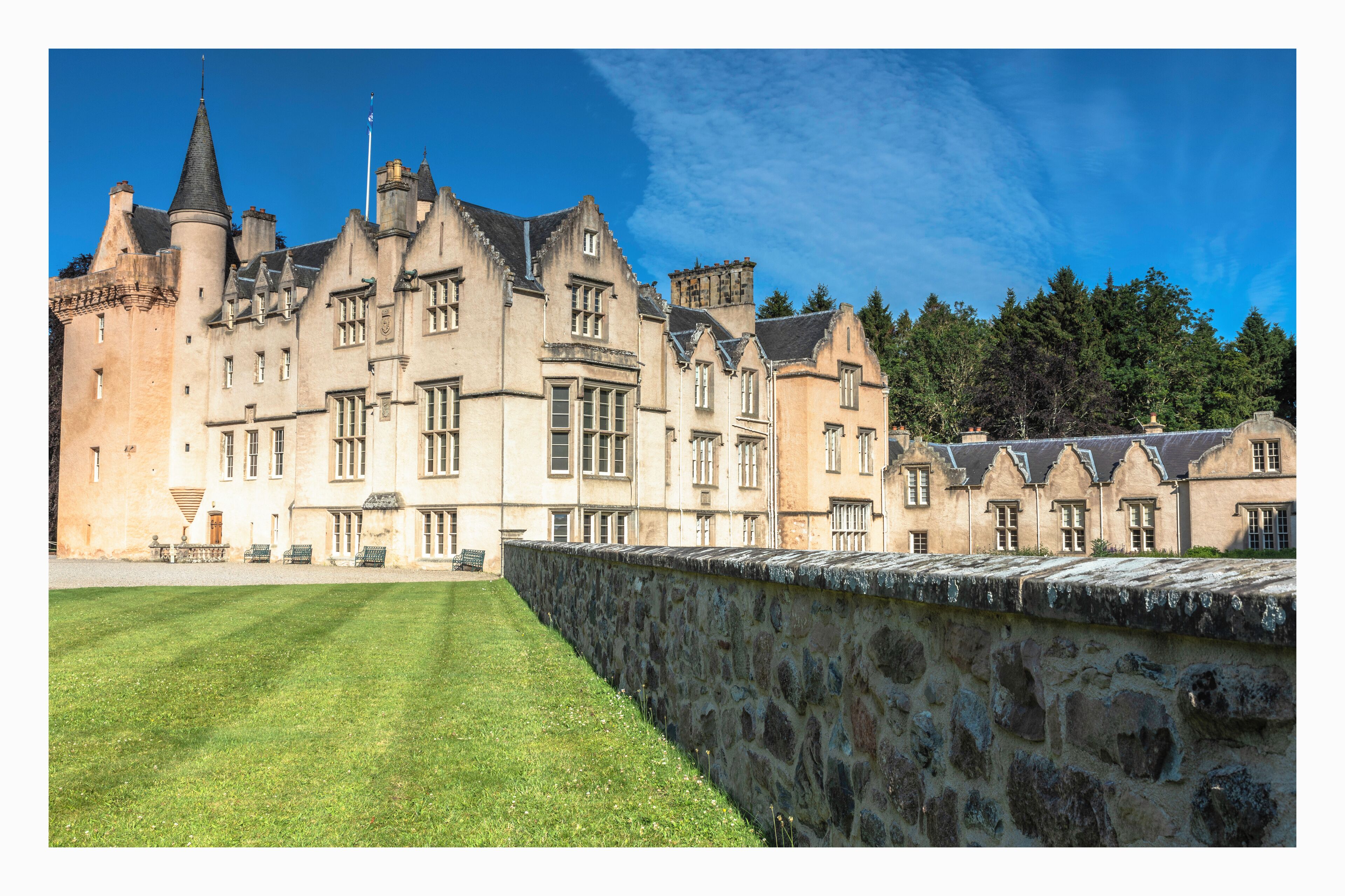 a fine summer morning will show off the lovely scenery around Brodie