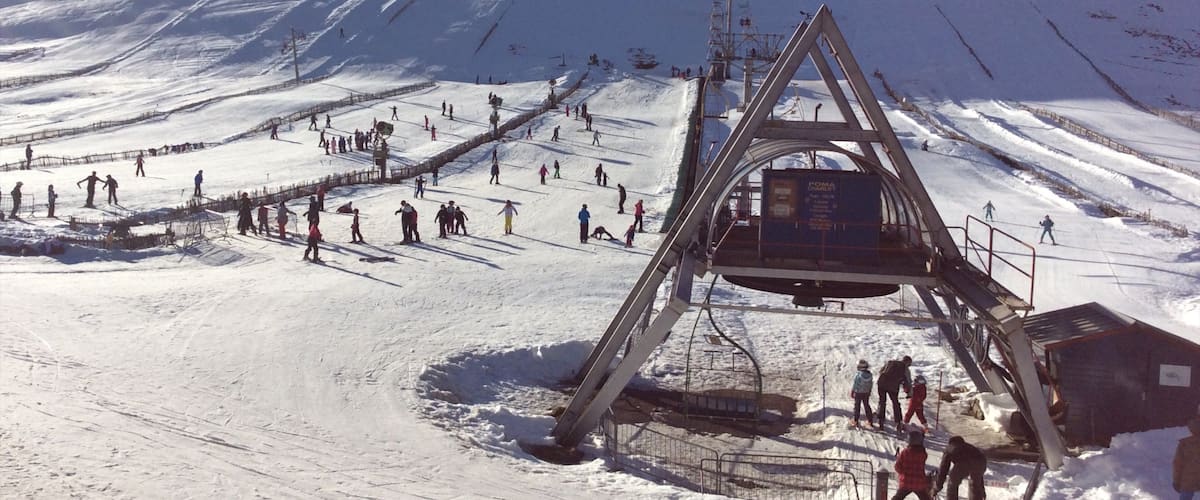 Lecht Ski Resort featuring snow and a gondola