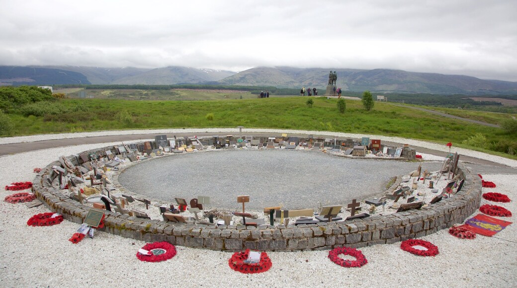 Commando Memorial which includes a cemetery and a monument