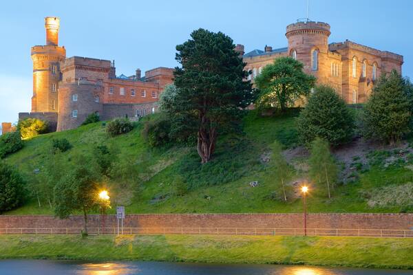Inverness Castle mit einem Geschichtliches, historische Architektur und Palast oder Schloss