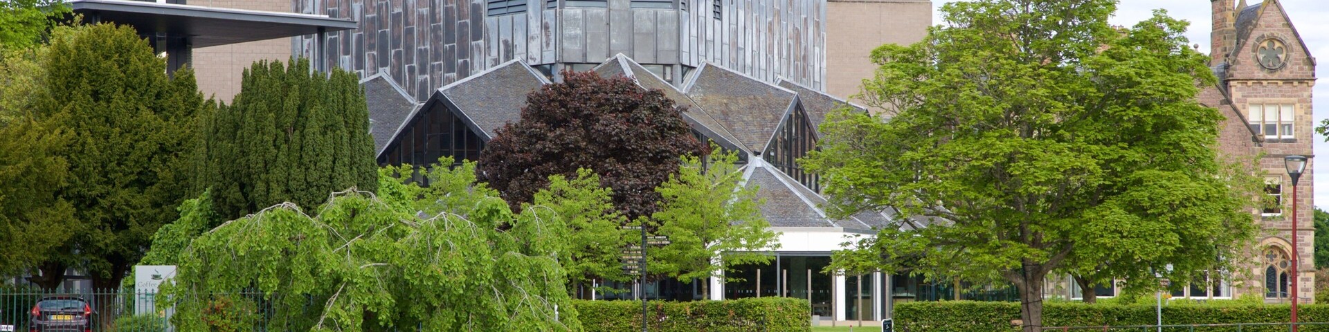Eden Court Theatre featuring a river or creek and modern architecture