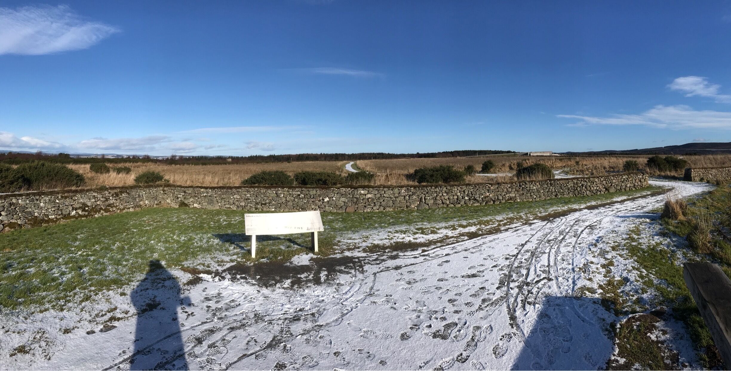 The site of the last pitched battle in the United Kingdom, in what was more or less a civil war took place here at Culloden in 1746.