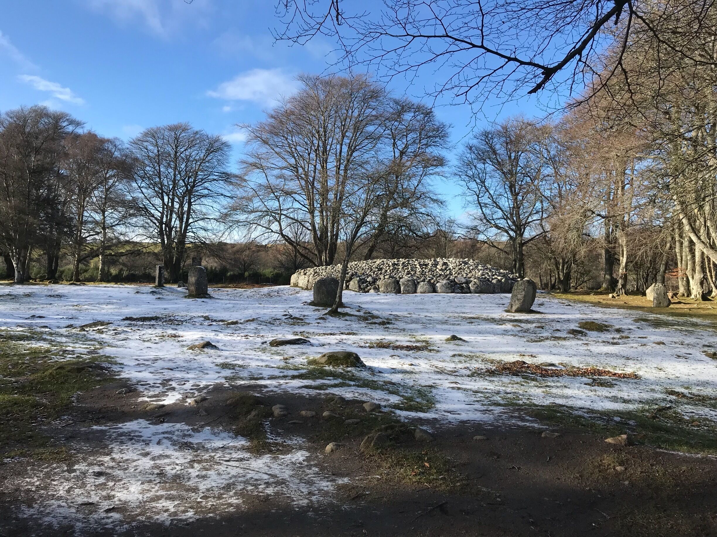 The North cairn - Balnuaran of Clava - The Clava Cairns. Bronze Age site.