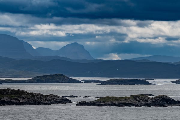 View Over The Atlantic Coast Of Scotland From Handa Island Near Tarbet