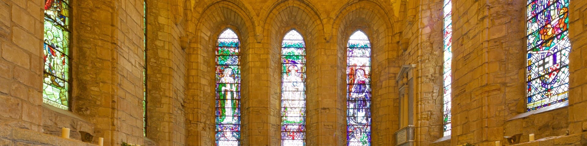 Dornoch Cathedral showing heritage architecture, heritage elements and interior views